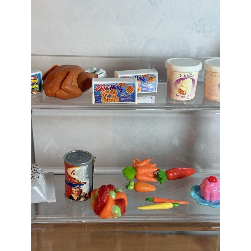 Huge Vintage 80s 90s Grocery Barbie Food Pantry Produce Frozen Bottles Goods - Picture 8 of 9